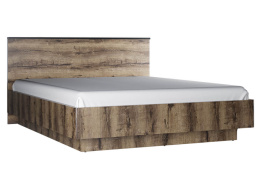 Кровать двуспальная Джаггер, Дуб Монастырский/Черный, Анрэкс (Беларусь)