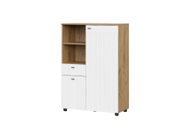 Тумба традиционная 2Д 1Я Милан, Белый Матовый, СВ Мебель (Россия)