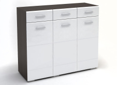 Комод 3Д 3Я как часть комплекта Вегас, Белый, Стендмебель (Россия)