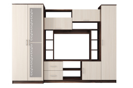 Стенка Гостиная 3, Дуб Млечный, СВ Мебель (Россия)