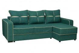 Диван угловой раскладной Элегия 2, Frozen 08/ Frozen 01, АСМ Элегант (Россия)