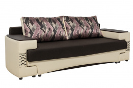 Диван прямой раскладной Токио, Темные, Поло шоколад, Царицыно (Россия)