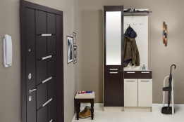 Шкаф прихожая 4Д  Грация, Венге/Сосна Лоредо, Стендмебель (Россия)