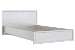 Кровать двуспальная как часть комплекта Александрия, Сосна Санторини, СВ Мебель (Россия)