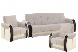 Комплект мягкой мебели Сиеста 4, Бежевый, АСМ Элегант(Россия)