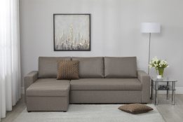 Диван угловой раскладной Траумберг 1, Модерно 01 Мадагаскар, ВММ Мебель (Россия)