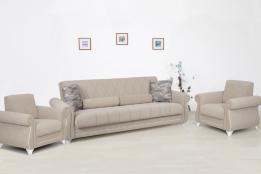 Комплект мягкой мебели Роуз, Бежевый, Нижегородмебель и К(Россия)