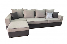 Диван прямой раскладной Денвер, Uno Silver/Uno Grey, Априори (Казахстан)