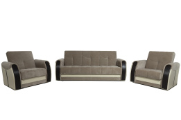 Комплект мягкой мебели Сиеста 4, Серо/Коричневый, АСМ Элегант(Россия)