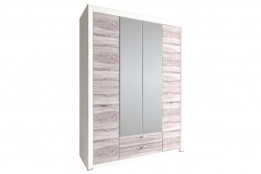 Шкаф для одежды 4Д  (Olivia 4D2S Z), коллекции Оливия, Дуб Анкона, Анрэкс (Беларусь)