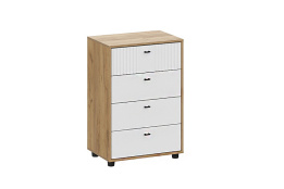 Комод 4Я Милан, Белый Матовый, СВ Мебель (Россия)