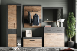 Комплект мебели для прихожей Брауни, Дуб Канзас, БРВ Брест(Беларусь)