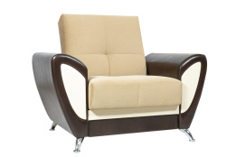 Кресло традиционное раскладной как часть комплекта Сиеста 3, Ника04/Ecotex213/Ecotex109, АСМ Элегант (Россия)