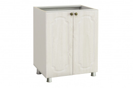 Шкаф под мойку 600, 2Д  как часть комплекта Классика, Сосна белая, СВ Мебель (Россия)