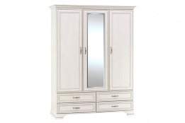 Шкаф для одежды 3Д  (Tiffany 3D4S), коллекции Тиффани, Вудлайн Кремовый, Анрэкс (Беларусь)