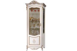 Шкаф витрина 1Д  Аллегро 2, Белый, Слониммебель (Беларусь)
