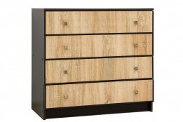 Комод 4Я как часть комплекта Фантазия, Дуб Самоа, MEBEL SERVICE (Украина)