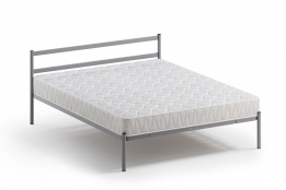 Кровать двуспальная Мета, Серый, Квадрат (Россия)