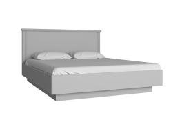 Кровать двуспальная как часть комплекта Валенсия, Серый, Анрэкс (Беларусь)