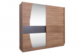Шкаф для одежды 2Д  как часть комплекта Прага, Орех селект Орех селект, Фориэлла (Азербайджан)