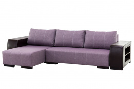 Диван угловой раскладной Дамаск NEW, Magic(ПТК)Purple/Экотекс 213, Мебельный Формат (Россия)