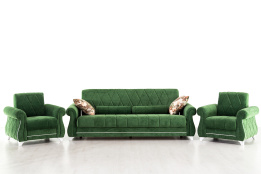 Комплект мягкой мебели Роуз, Зеленый, Нижегородмебель и К(Россия)