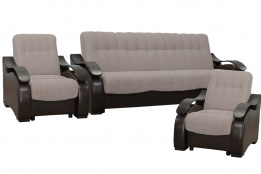 Комплект мягкой мебели Рио 4, Серый, Мебельный Формат(Россия)