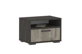 Тумба прикроватная 1Я Эдинбург, Дуб Крафт Серый/Железный Камень, Стендмебель (Россия)