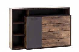 Комод 1Д 4Я как часть комплекта Вирджиния, Таксус, Май Стар (Беларусь)