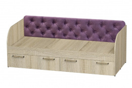 Кровать односпальная Сенди, Дуб Сонома, БТС (Россия)