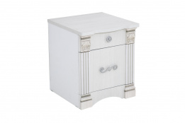 Тумба прикроватная 1Д 1Я как часть комплекта Ольга 1 Н, Ясень Анкор светлый, Фант Мебель (Россия)