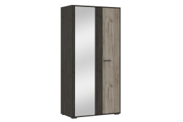 Шкаф для одежды 2Д  Эдинбург, Дуб Крафт Серый/Железный Камень, Стендмебель (Россия)