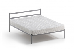 Кровать двуспальная Мета, Серый, Квадрат (Россия)