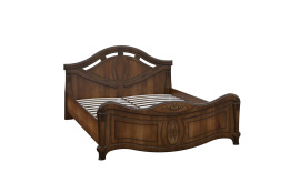 Кровать двуспальная как часть комплекта Александрина, Орех, Империал (Россия)