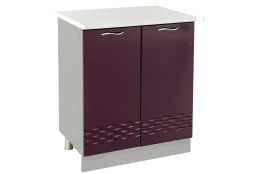 Шкаф-стол 600, 2Д  как часть комплекта Волна, Баклажан, СВ Мебель (Россия)
