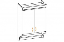 Шкаф кухонный 600, 2Д  как часть комплекта Корона, Яблоня, MEBEL SERVICE (Украина)