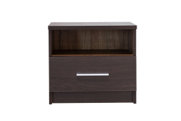 Тумба прикроватная 1Я как часть комплекта Вероника, Дуб Април/Венге Темный, MEBEL SERVICE (Украина)
