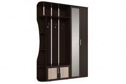 Шкаф прихожая 4Д  Ксения-1, Венге Лоредо, БТС (Россия)