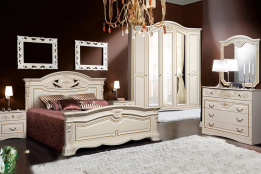 Комплект мебели для спальни Соренто, Крем, Слониммебель(Беларусь)