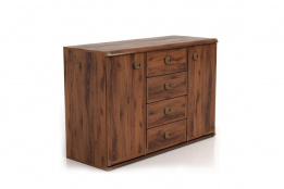 Комод 2Д 4Я, коллекции ИНДИАНА, Дуб Саттер, БРВ Брест (Беларусь)