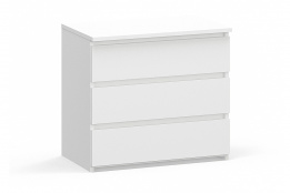 Комод 3Я К-60, Белый, MEBEL SERVICE (Украина)