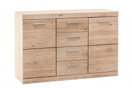 Тумба традиционная 2Д 4Я (Oskar 2D4S), коллекции Оскар, Дуб Санремо, Анрэкс (Беларусь)