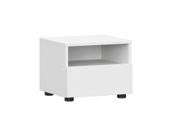 Тумба прикроватная 1Я как часть комплекта Токио, Белый/Баклажан, СВ Мебель (Россия)