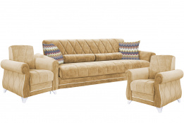 Комплект мягкой мебели Роуз, Бежевый, Нижегородмебель и К(Россия)