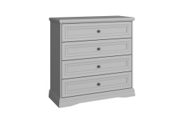 Комод 4Я как часть комплекта Валенсия, Серый, Анрэкс (Беларусь)