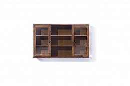 Шкаф витрина навесная 2Д , коллекции ИНДИАНА, Дуб Саттер, БРВ Брест (Беларусь)