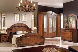 Комплект мебели для спальни Джамиля, Шоколад, Слониммебель(Беларусь)