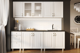 Комплект мебели для кухни Прованс 2000, Белый, СВ Мебель(Россия)