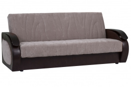 Диван прямой раскладной как часть комплекта Сиеста 2, Nika07(песоч)/Nika07(песоч)/Ecotex213, АСМ Элегант (Россия)