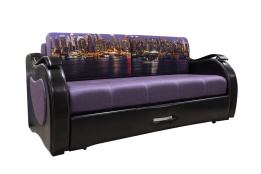 Диван прямой раскладной Аквамарин 10, Genesis12/MOBI12КУПОН 0070.01 (Цв шанхай), АСМ Классик (Россия)